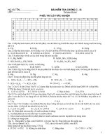 de kiem tra danh cho HS lop chon : 40 cau trac nghiem C-Si- thoi gian 60 phut