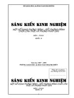 SKKN: Một số dạng phương trình và bất phương trinh chứa căn thức