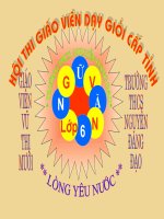 Tiết 111: Lòng yêu nước