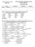 Đề thi HSG tỉnh Hòa Bình 06 - 07