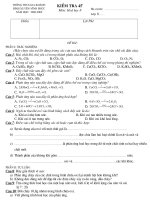 Các đề kiểm tra trong chương trình