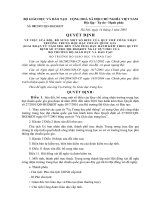 quyet định sửa đổi bổ sung quy chế công nhận trường THCs đạt chuẩn Quốc gia