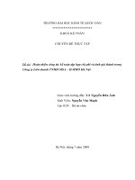 Hoàn thiện công tác kế toán tập hợp chi phí và tính giá thành trong Công ty Liên doanh TNHH MSA – HAPRO Hà Nội