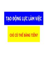 kỹ năng tạo động lực làm việc