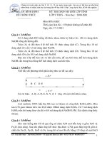 Một số đề thi học sinh giỏi tỉnh Bình Định