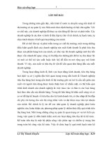 Hoàn thiện kế toán tiêu thụ thành phẩm và xác định kết quả tiêu thụ tại Nhà máy Bia Sài Gòn 