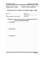 Mau so ke hoach ca nhan