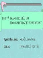 Tạo và trang trí biểu đồ trong PP