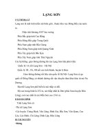 Một số thông tin về Lạng Sơn