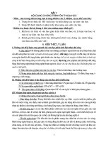 Bài 1: Nội dung chương trình ôn thi Đại học