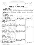 Giáo án Văn 9 tuần 1 - 3 Cột