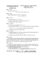 Đề kiểm tra môn toán học kỳ I