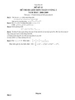 Đề thi chọn HSG cấp tỉnh toán 9 có đáp án (đề 9)