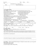 Đề KT 45'''' Hóa 8 bài số 2