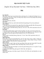 Tư liệu quý - Địa danh Việt Nam (phần 2: D-G)