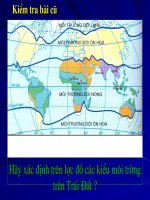 tiêt15 bài 13 : Môi trường đới ôn hoà