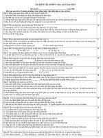 Đề kiểm tra phần tiến hoá