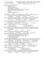 Đề khảo sát lớp 10