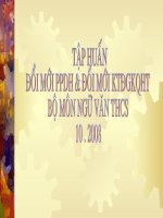 Chuyên đề ngữ văn - Dùng sinh hoạt Tổ CM