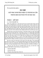 Giúp HS tránh sai lầm khi giải Toán về căn thức