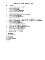 NỘI DUNG ÔN TẬP MÔN TỪ PHÁP