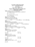 Ngân hàng câu hỏi toán 6