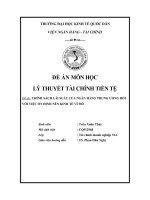 CHÍNH SÁCH LÃI SUẤT CỦA NGÂN HÀNG TRUNG ƯƠNG ĐỐI VỚI VIỆC ỔN ĐỊNH NỀN KINH TẾ VĨ MÔ 