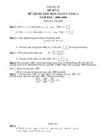 Đề thi chọn HSG cấp tỉnh toán 9 có đáp án (đề 10)