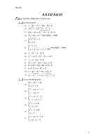 phuong trinh dai so chon loc