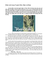 Nhân vật trong Truyện Kiều: Đậm và Nhạt