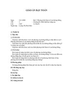 Giáo án hay-phương tình tham số của đường thẳng