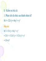 Tiết 11: Phân tích đa thức thành nhân tử bằng phương pháp nhóm