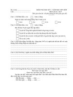 Đề thi học kì 1, 07-08, Sử 5