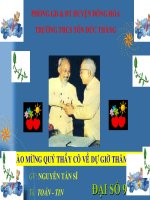 phuong trinh bac hai mot an