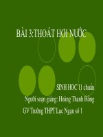 su thoat hoi nuoc