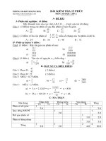 Bài kiểm tra 15 phút môn số học lớp 6
