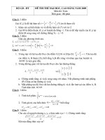 Thi thử Đại học năm 2009