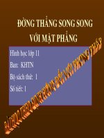 đường thẳng song song với mặt phẳng