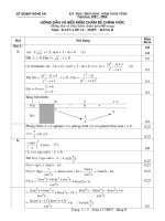 đáp án đề thi HSG tỉnh năm 2007-2008 Hệ B