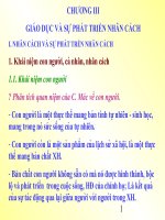 giáo dục và phát triển nhân cách