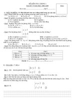 Đề kiểm tra chương 3