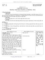 GIÁO ÁN VĂN 9 - TUẦN 23 (3 Cột)