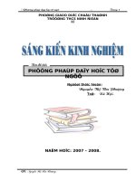 SKKN-Phương pháp dạy học Từ ngữ
