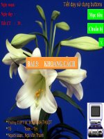 Bài 5: khoảng cách