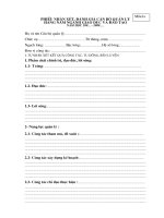 Mẫu đánh giá CBCC hàng năm