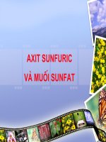 tiết 72. Axit Sufuric