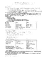 Đáp án đề thi HSG huyện môn Sinh