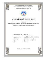 Tên đề tài THÚC ĐẨY XUẤT KHẨU MẶT HÀNG DƯỢC PHẨM SANG THỊ TRƯỜNG CAMPHUCHIA CỦA PHARBACO