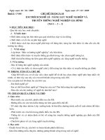 Giáo án Hướng nghiệp 10