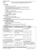 ĐẠI SỐ: LUYỆN TẬP BẤT PHƯƠNG TRÌNH VÀ HỆ BPT MỘT ẨN